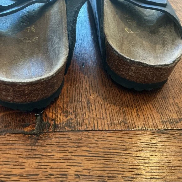 BIRKENSTOCK ArizonaLeather oiledBuckle Slide Slip On Sandals size 41